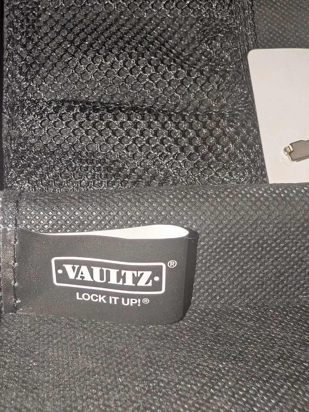 Vaultz Locking Supply Box Pink Holographic 3D Geometric Pencil Case Deadstock NW